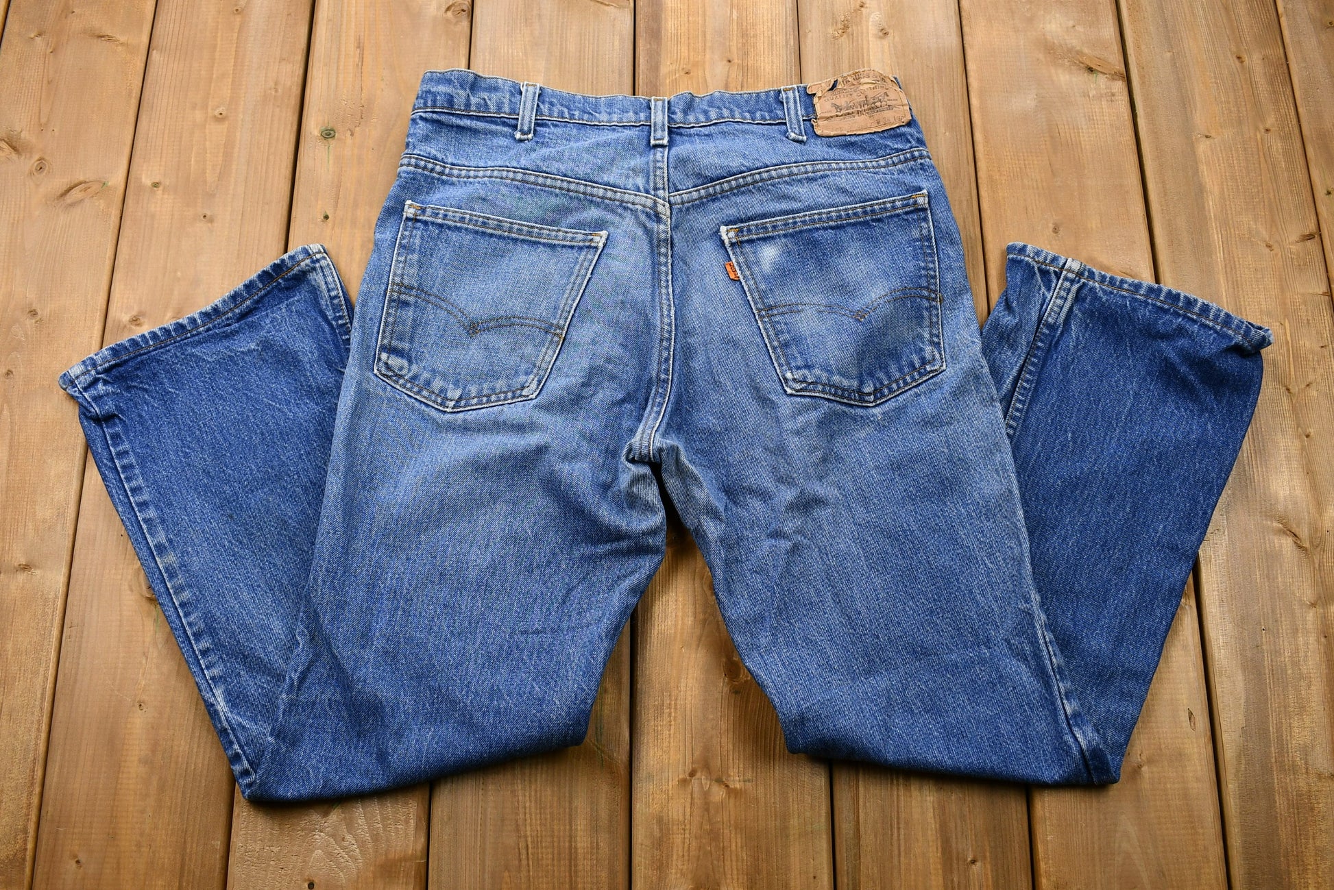 Vintage 1980s Levi's Orange Tab Mid-Wash Bootcut Jeans