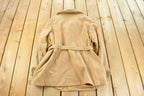 Vintage 1990s Sequence Faux Shearling Coat Women's Medium