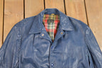 Vintage 1970s Lyuu Gold Leather Jacket