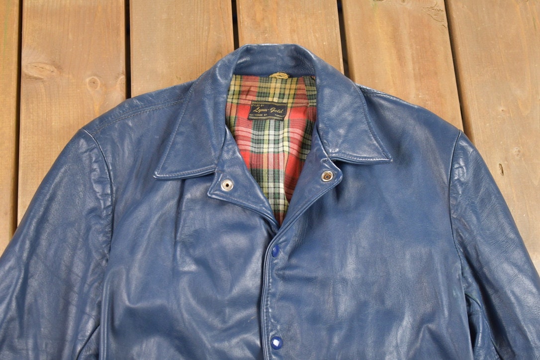 Vintage 1970s Lyuu Gold Leather Jacket