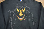 Vintage 1990s Halloween Spooky Theme Russell Athletics Crewneck Sweatshirt
