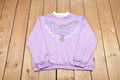 Vintage 1990s Blair Floral Mock Neck Crewneck Sweatshirt