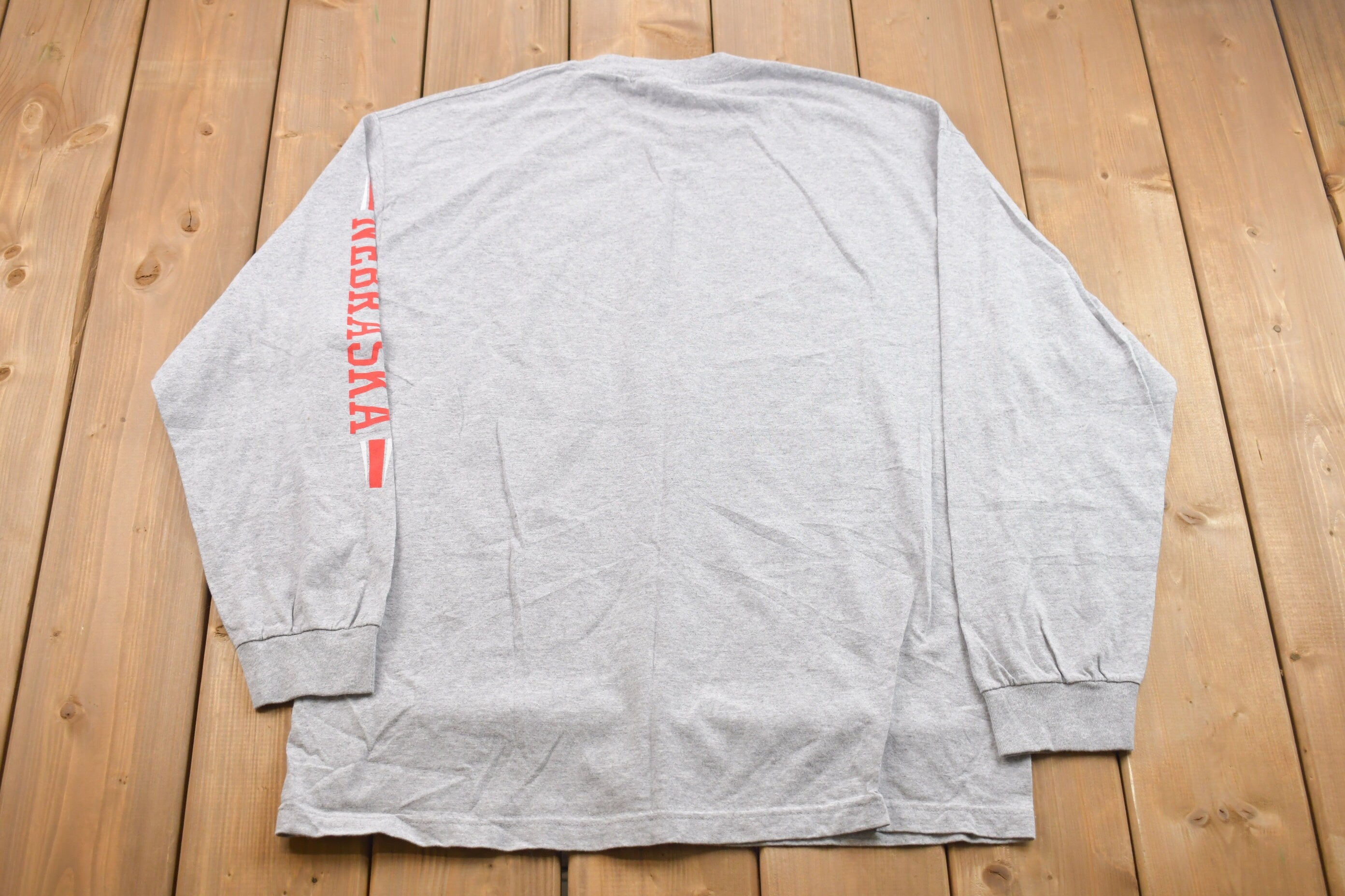 Vintage 1990s Nebraska University Collegiate Long Sleeve T-Shirt