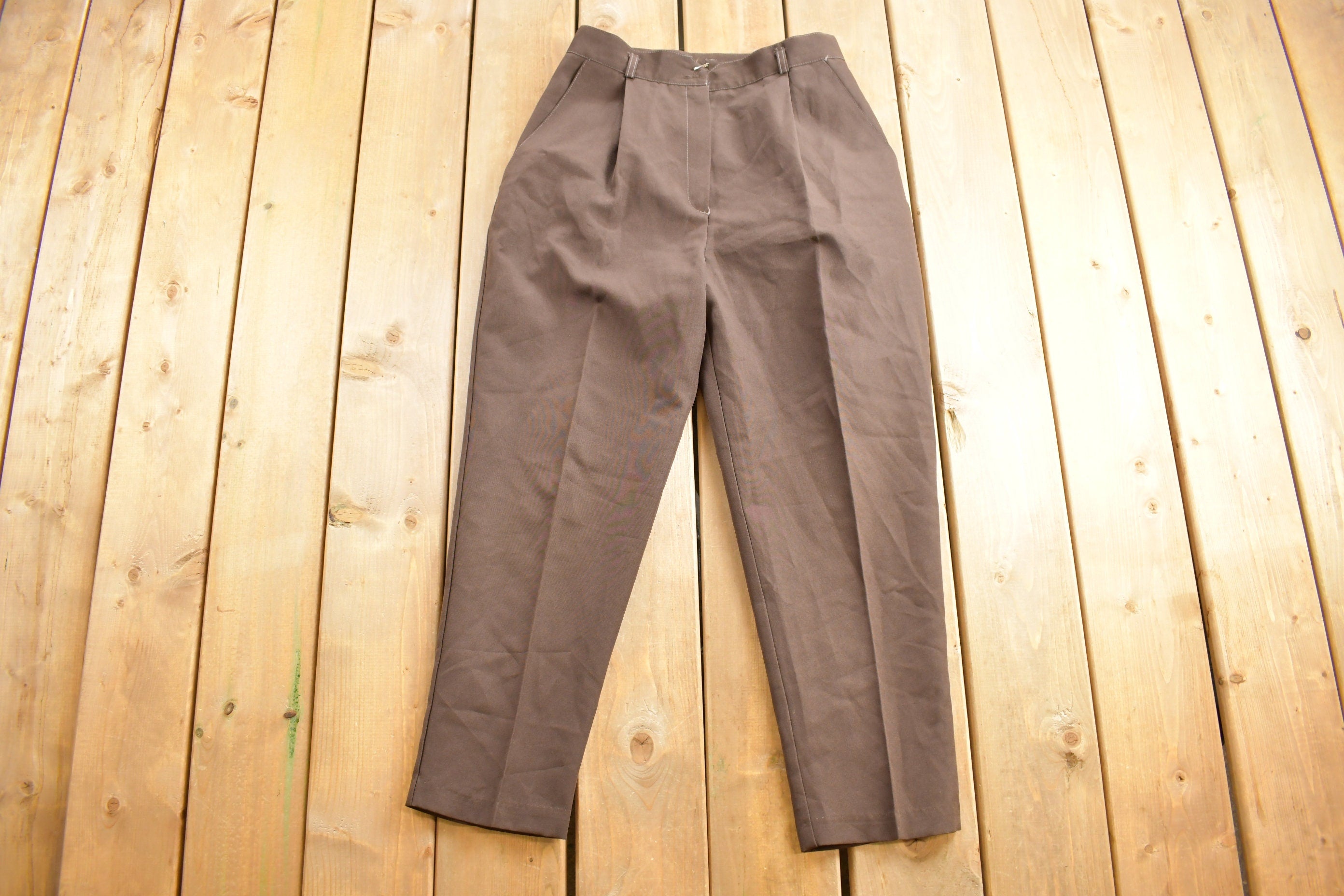 Vintage 1980s Womens Pleated Trouser Pants Size 30 x 26