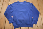 Vintage 1990s 3D Hearts Floral Embroidered Crewneck Sweatshirt