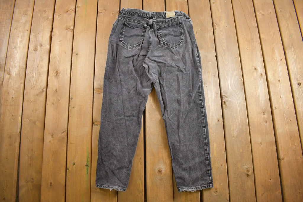 Vintage 1980s LEE Black Jeans Size 32 x 29.5