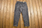 Vintage 1980s LEE Black Jeans Size 32 x 29.5
