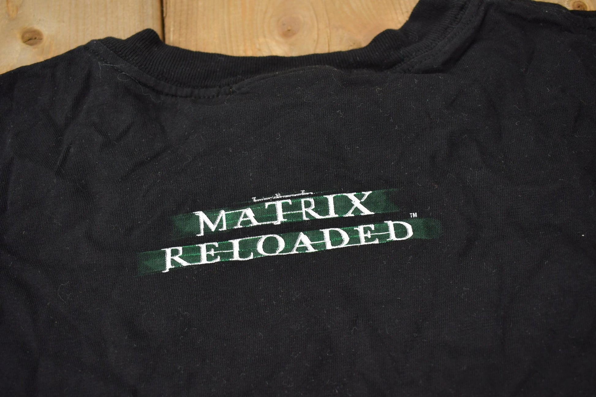 Vintage 2003 The Matrix Reloaded Sleeveless Movie Promo T-shirt Size Large