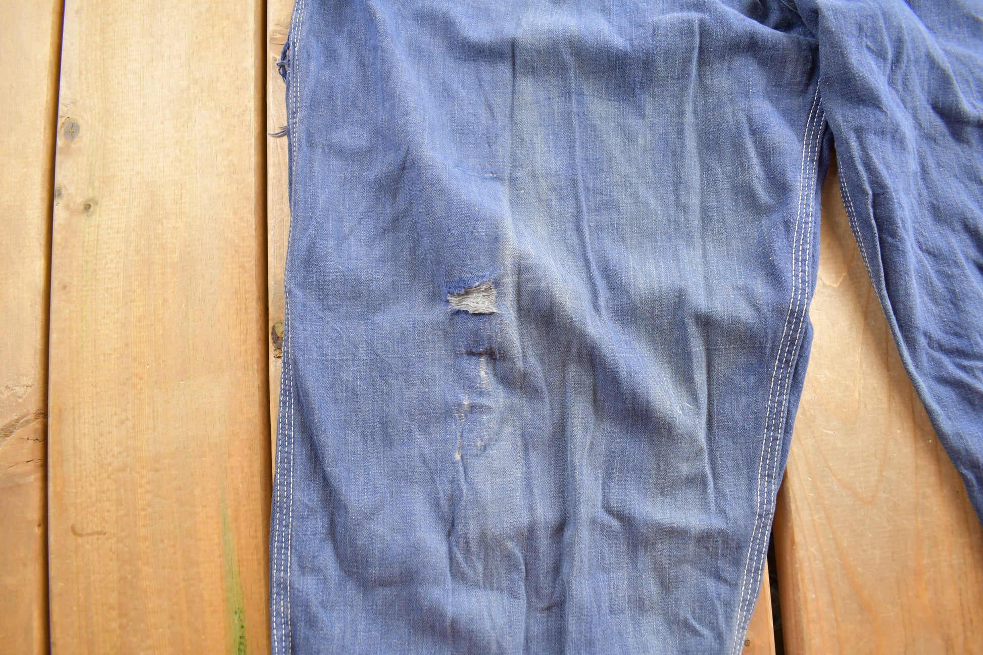 Vintage 1970s Big B Brotherhood Denim Overalls Size 42 x 30