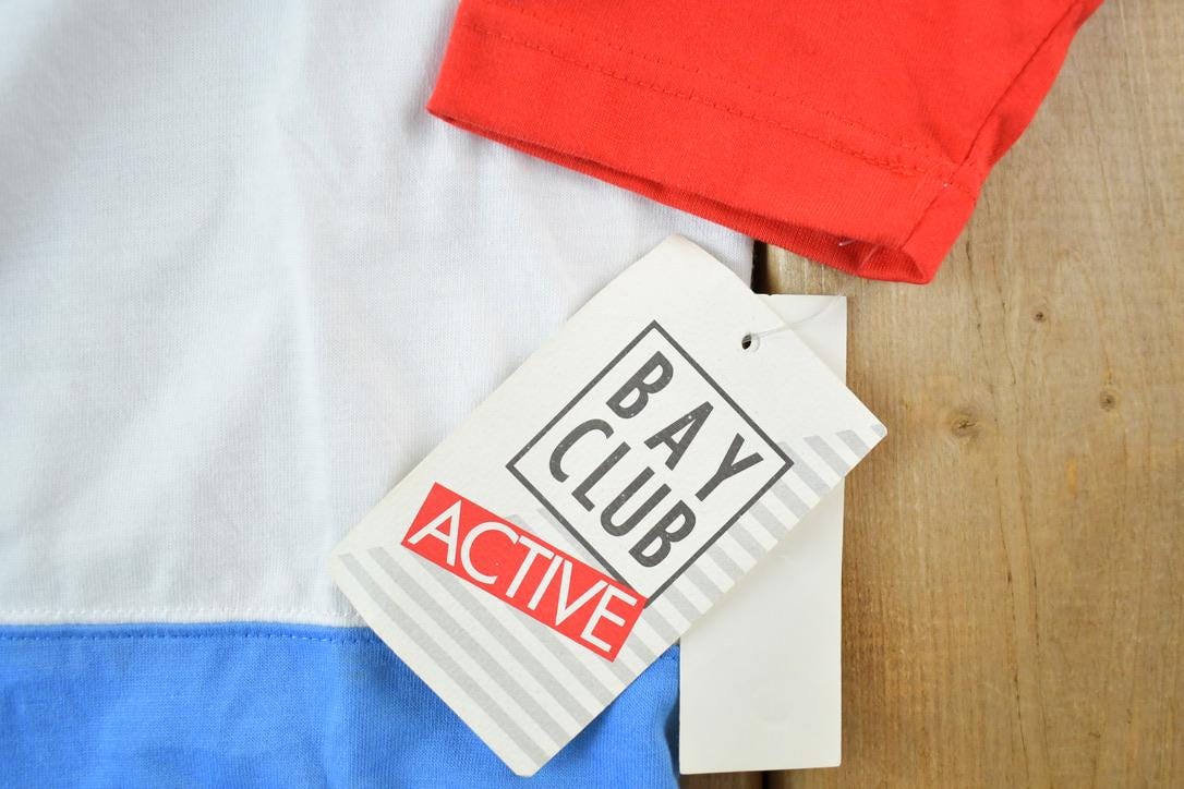 Vintage 1990s Deadstock Bay Club Souvenir Crewneck Sweatshirt Made In USA