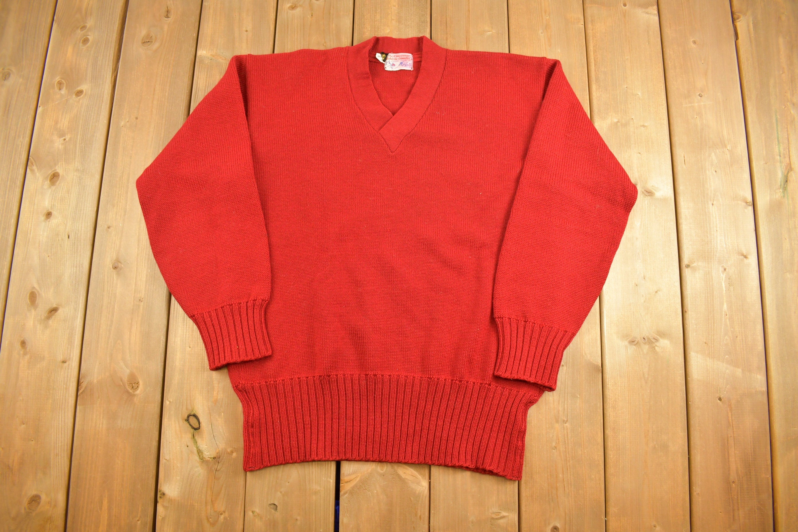 Vintage Cincinnati Athletic Goods Womens Knitted Sweater