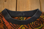 Vintage 1990s Abstract Pattern All Over Print Graphic T Shirt