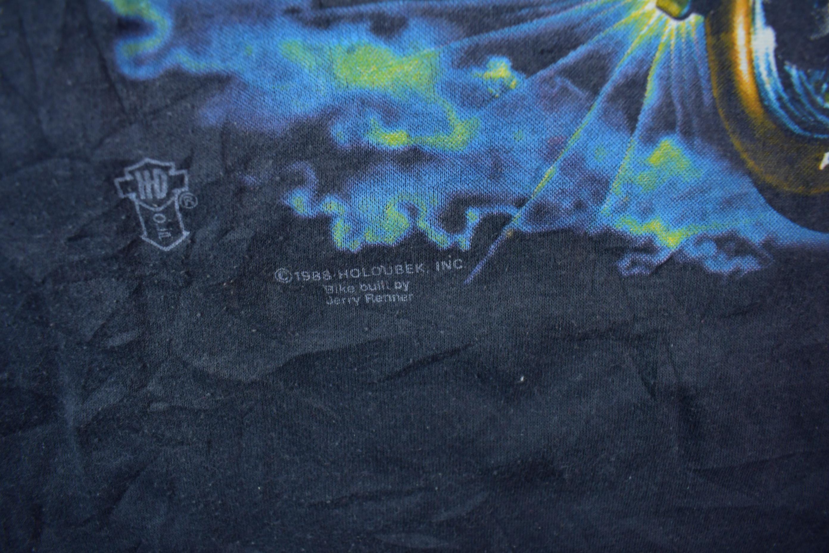 Vintage 1988 Harley Davidson Motorcycles The Silver Mine Edgewood MD Graphic T-Shirt