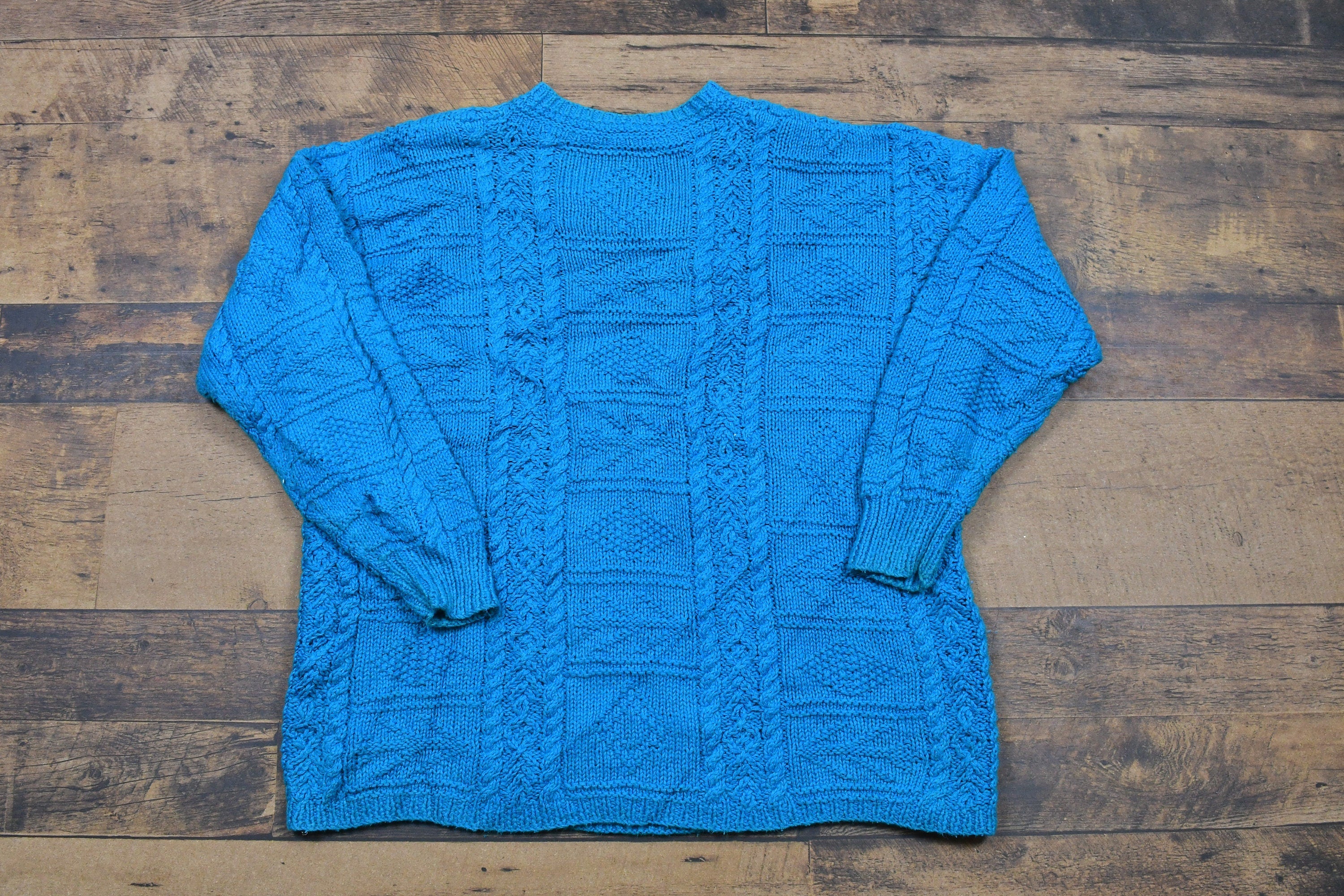 Vintage 1990s Paul Et Duffier Cable Knitted Sweater