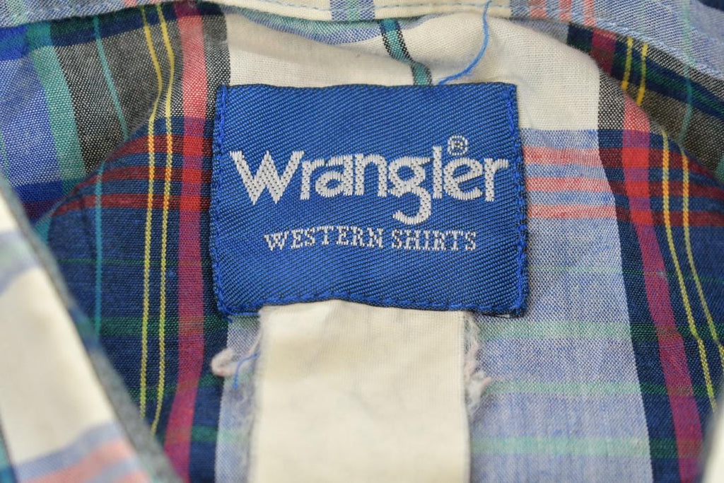 Vintage 1990s Wrangler South Western Style Button Up Rodeo Shirt