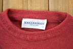 Vintage 1990s Kellerman Sweaters Knit Crewneck Sweater / 90s Crewneck / Made In USA / Preppy