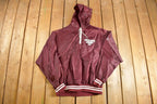 Vintage 1994 Excellence Award Burgundy Quarter Zip Windbreaker