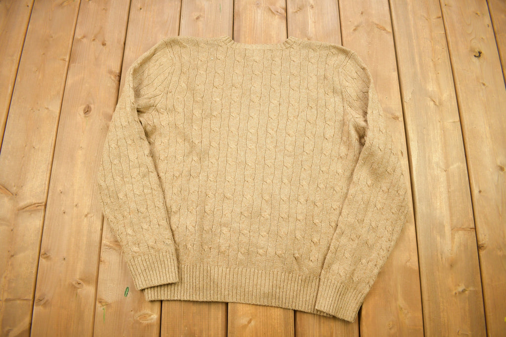 Vintage 1990s Polo Ralph Lauren Tussan Silk Knit V-Neck Sweater