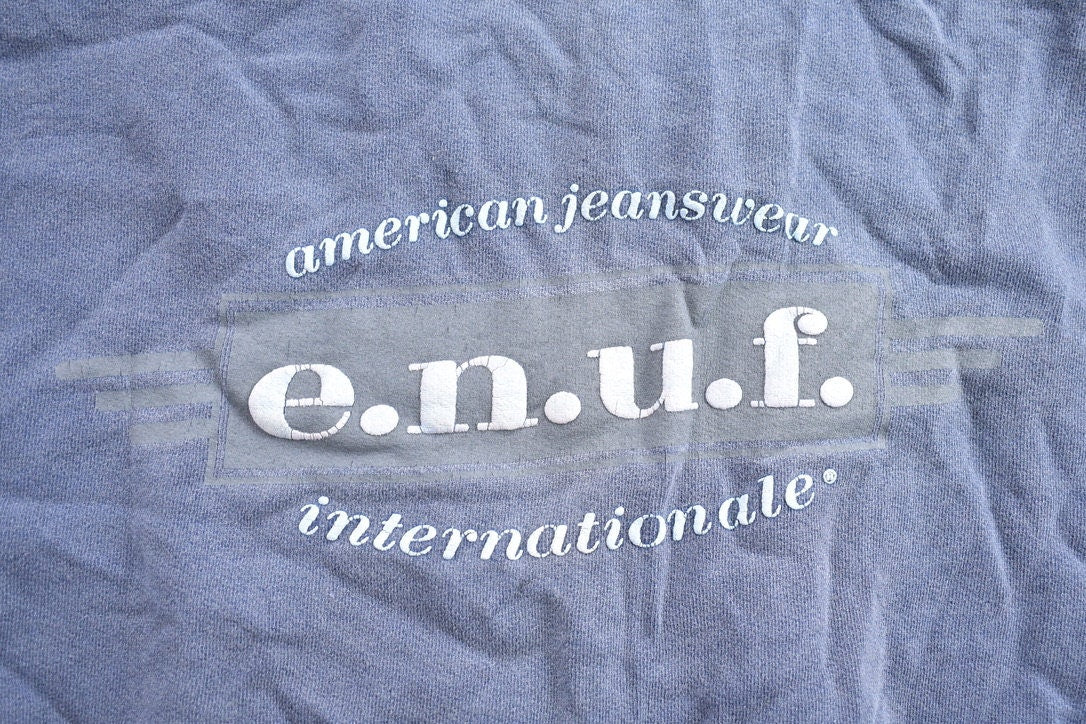 Vintage 1990s ENUF Logo Crewneck Sweatshirt