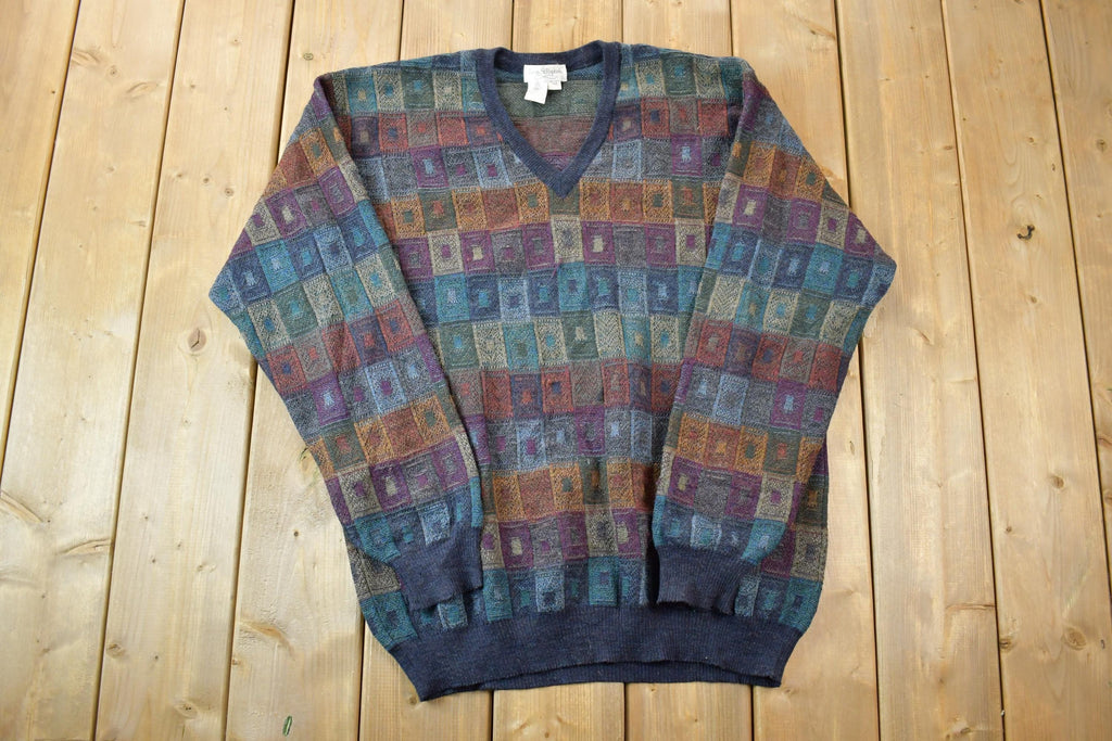 Vintage 1990s Tricots St Raphael Knit Crewneck Sweater