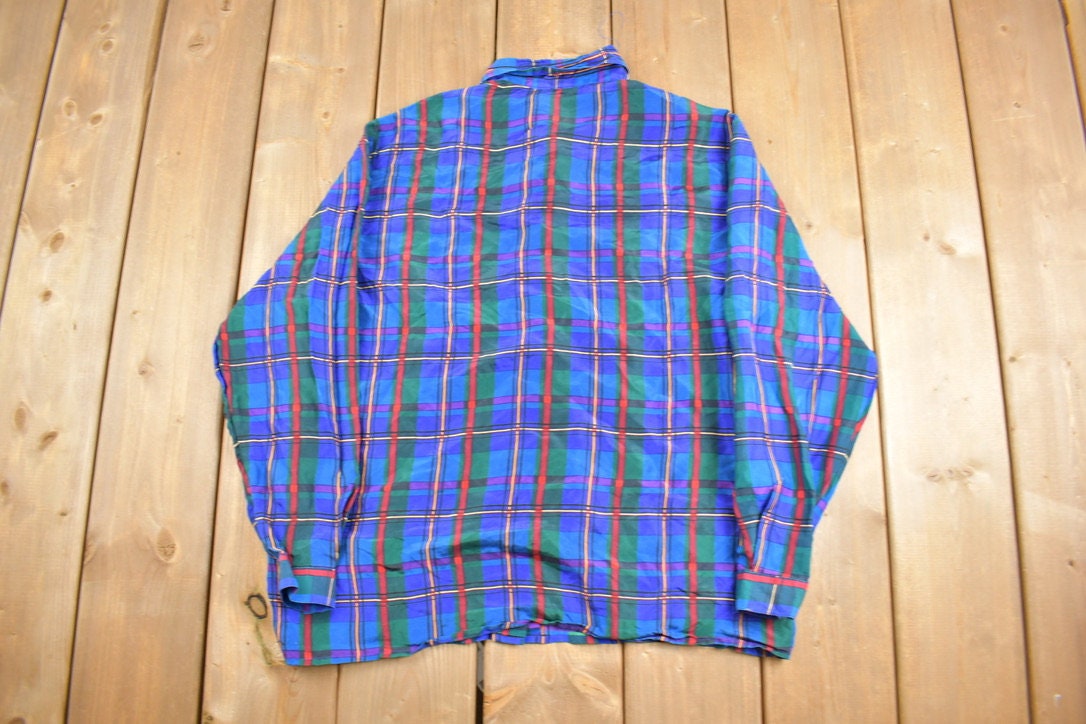 Vintage 1990s Plaid Button Up Shirt