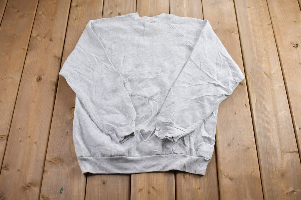 Vintage 1980s Blank Raglan Crewneck Sweatshirt