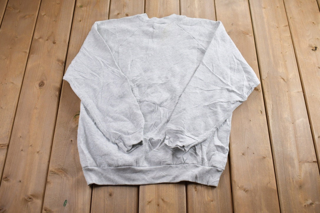 Vintage 1980s Blank Raglan Crewneck Sweatshirt