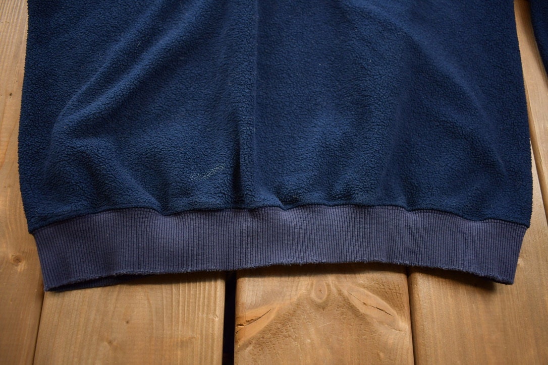 Vintage 1990s 100 Acre Wood Winnie The Pooh Disney Fleece Crewneck / Vintage Sweatshirt / Vintage Disney / Embroidered / Vintage Cartoons