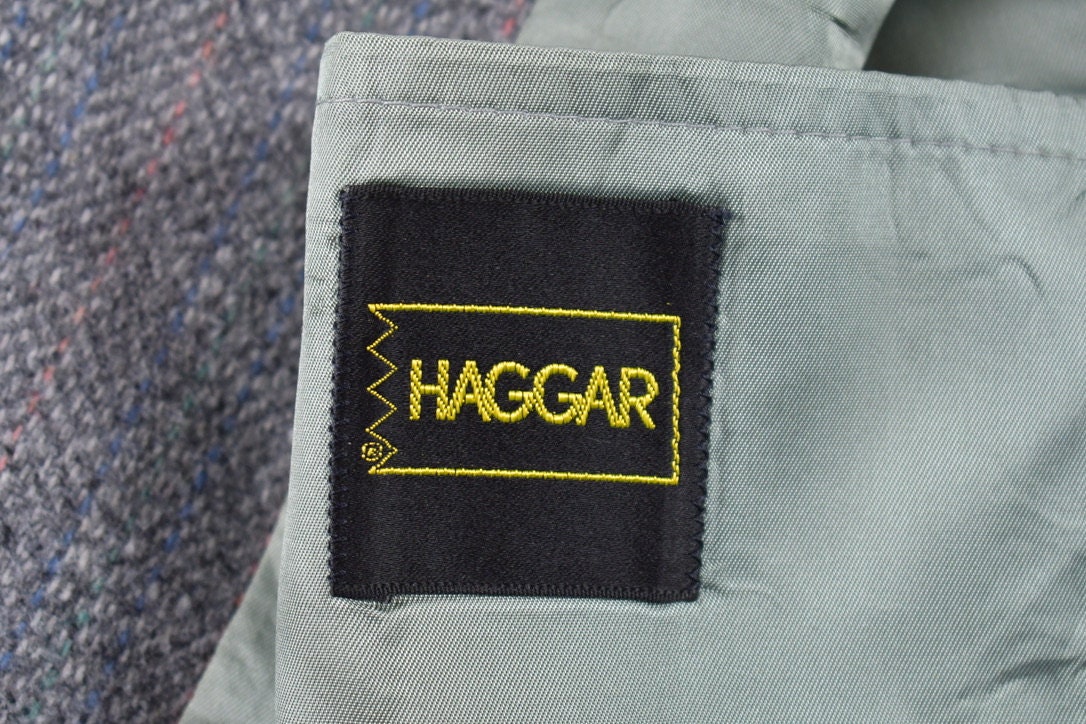 Vintage 1990s Haggar Herringbone Wool Blazer