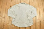 Vintage 1990s Chaps Ralph Lauren Striped Button Up Bed Shirt