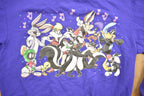 Vintage 1998 Looney Tunes Character Print Crewneck