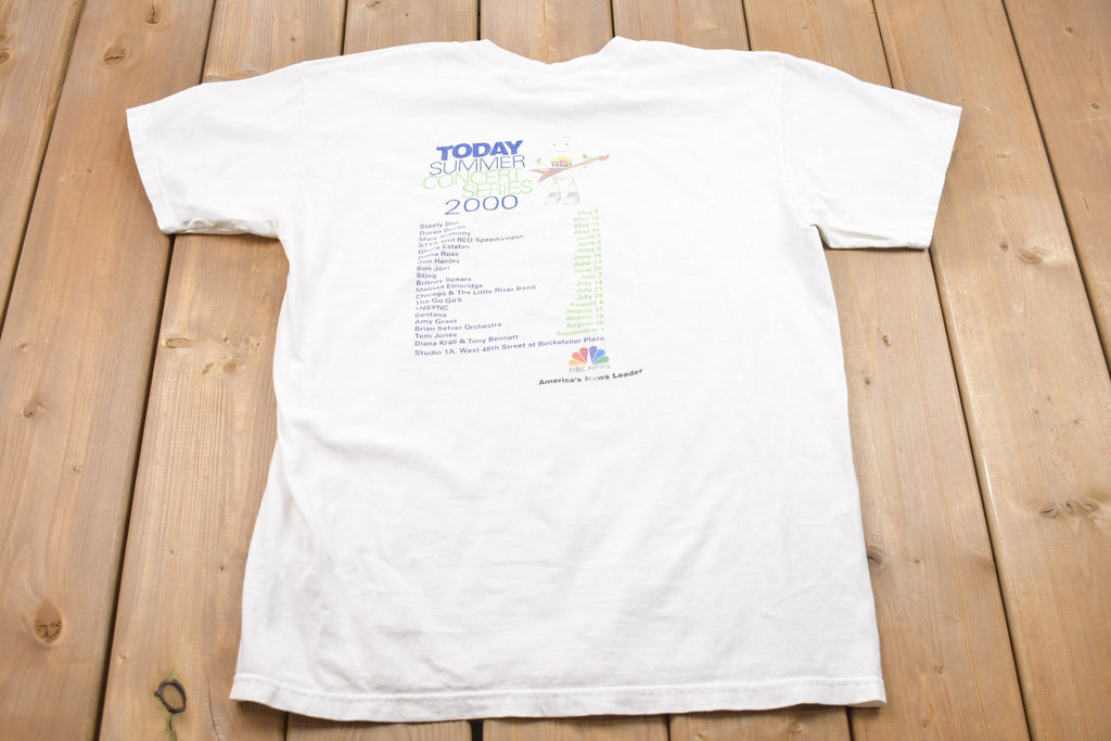 Vintage 2000s NBC Today Summer Concert Series Graphic T-Shirt