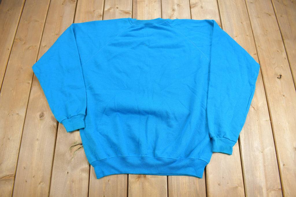 Vintage 1980s Buffalo Sailing Graphic Raglan Crewneck Sweatshirt