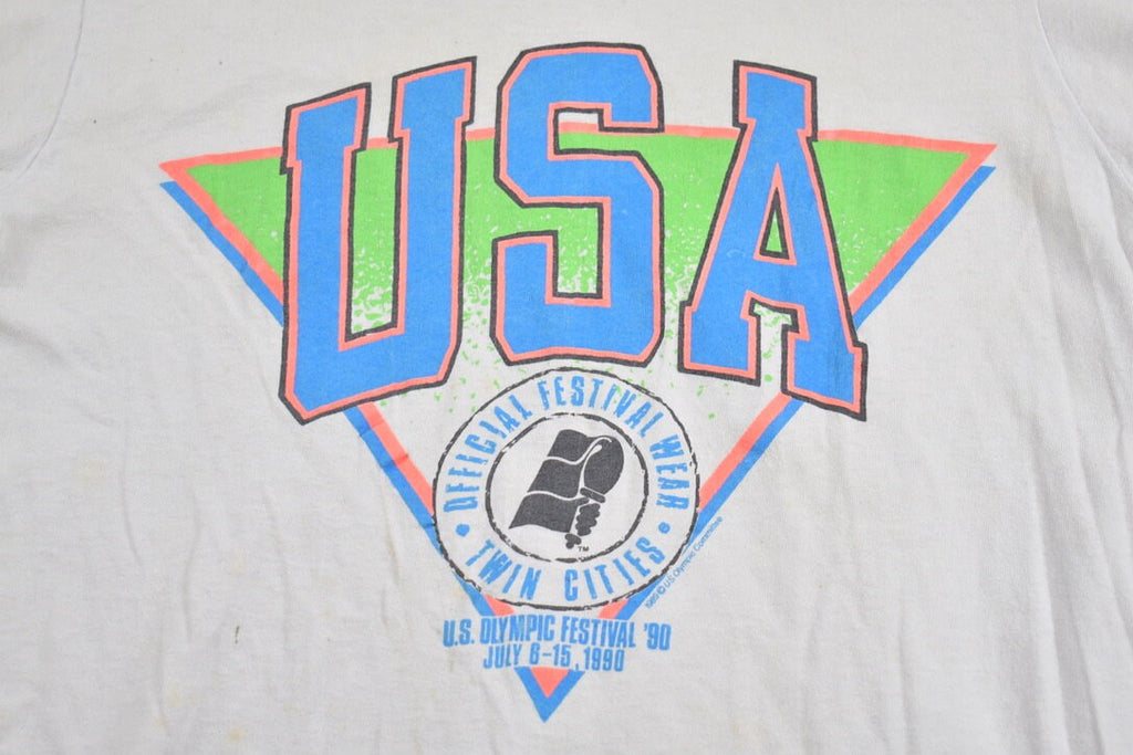 Vintage 1990 Twin Cities US Olympic Festival Graphic T-Shirt