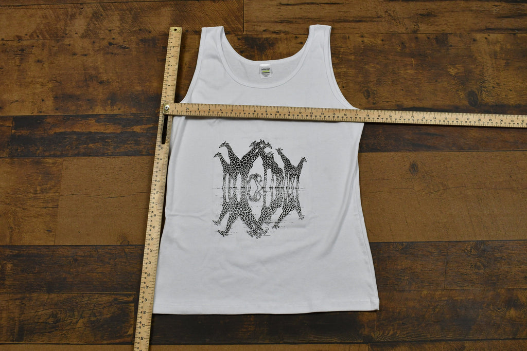 Vintage 1990s Giraffe Jungle Animal Vintage Tank Top Shirt