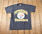 Vintage 1996 Pittsburgh Steelers NFL Graphic T-Shirt Made In USA Size L