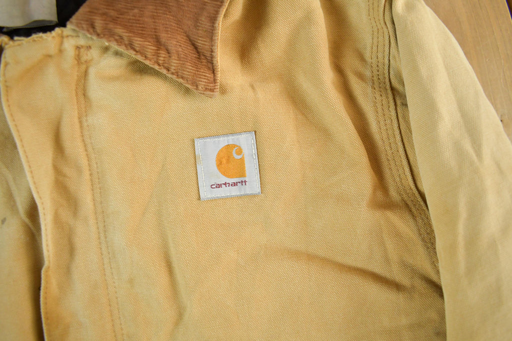 Vintage 1990s Carhartt Hooded Jacket Mens Medium