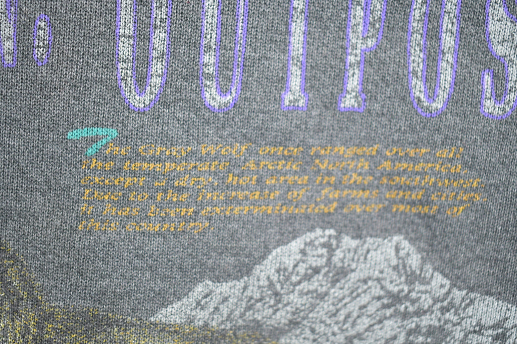 Vintage 1990s Wolf Mountain Outpost Crewneck