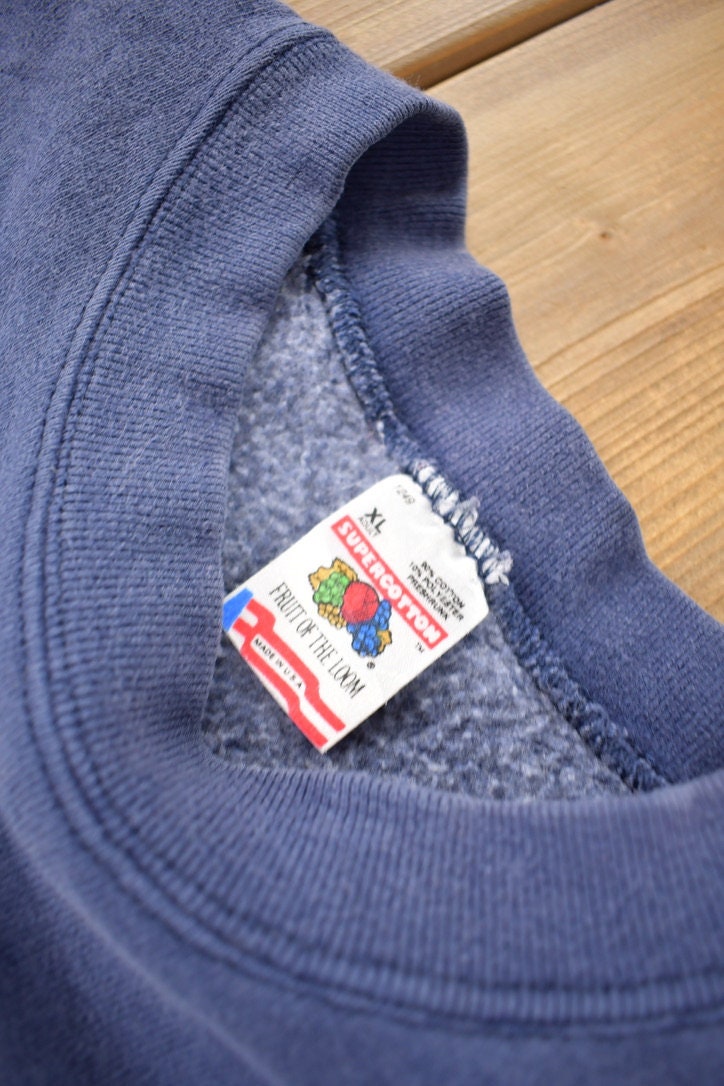 Vintage 1990s Youth Embroidered Crewneck Sweatshirt Made In USA