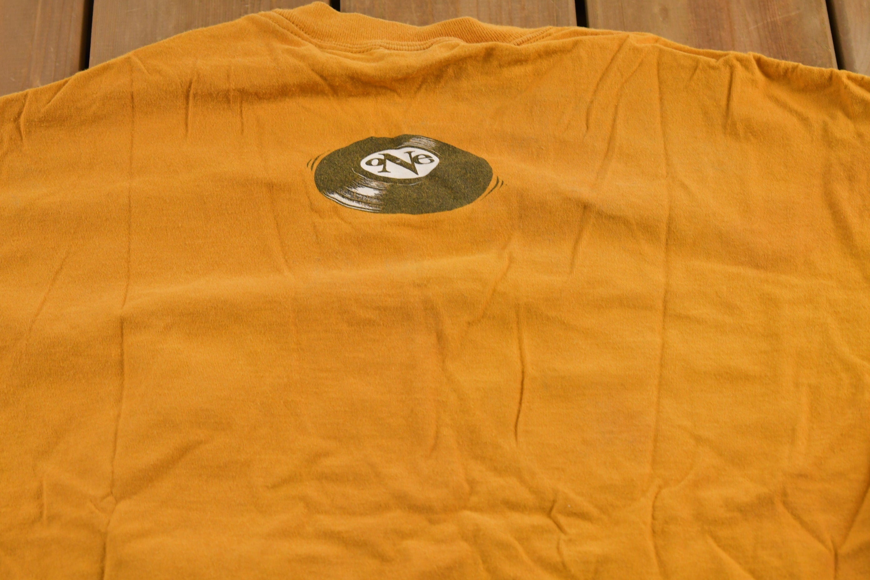 Vintage 1990s One Old School DJ Graphic Hip Hop T Shirt