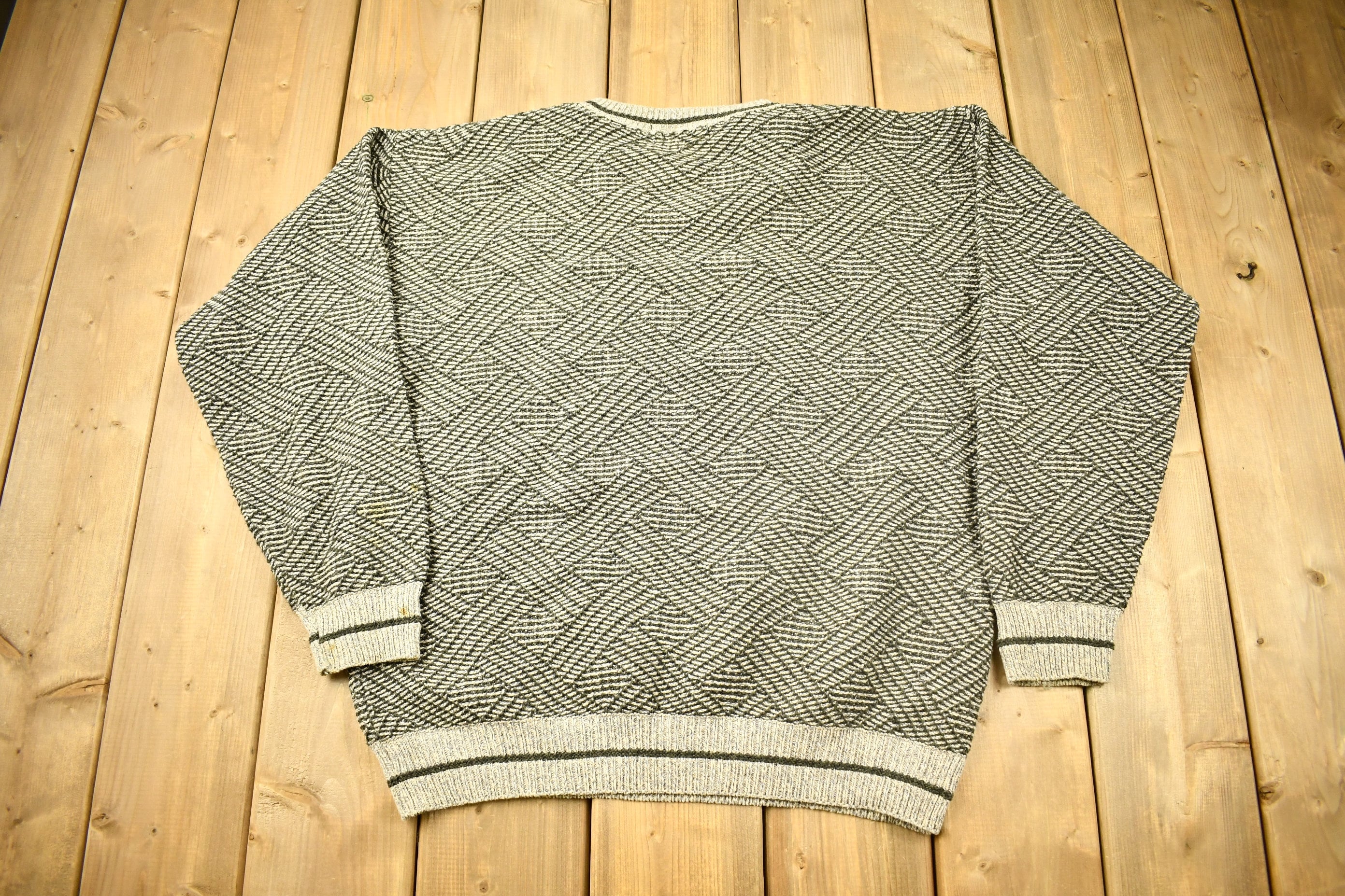 Vintage 1990s Croft & Barrow Knitted Crewneck Sweater