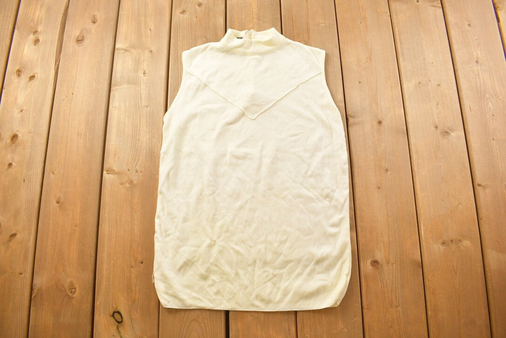 Vintage 1970s Knit Crewneck Sweater Vest