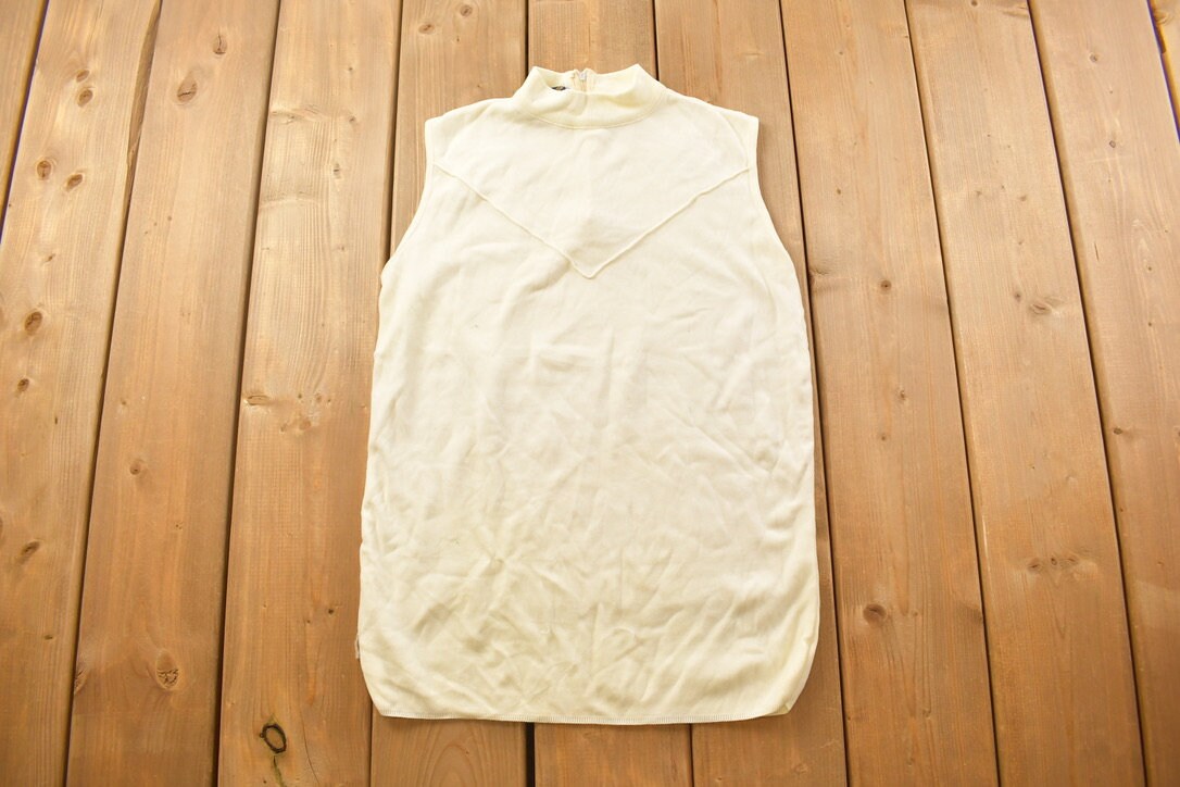 Vintage 1970s Knit Crewneck Sweater Vest