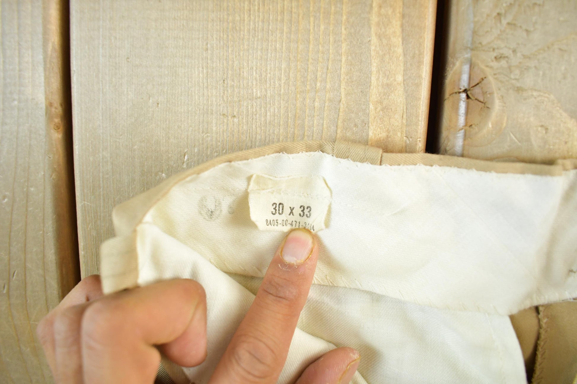 Vintage 1975 Army Khaki Pants Size 28 x 31