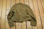Vintage Wool Military Button Up Patched Army Jacket
