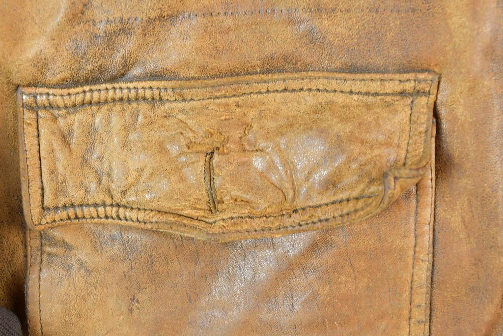 Vintage 1970's Aviator Leather Jacket