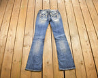 Vintage Y2K Miss Me Bedazzled Low Rise Jeans Size 26x31
