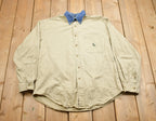 Vintage 1990s Nautica Denim Collar Long Sleeve Button Up Shirt