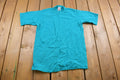 Vintage 1990s Fruit of the Loom Blank Turquoise T Shirt