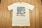 Vintage 1990s Funny Dad Referee Sports Graphic T-Shirt